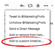 tweetdeck custom timeline